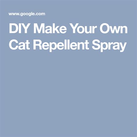 Diy Make Your Own Cat Repellent Spray Color Glo International Cat