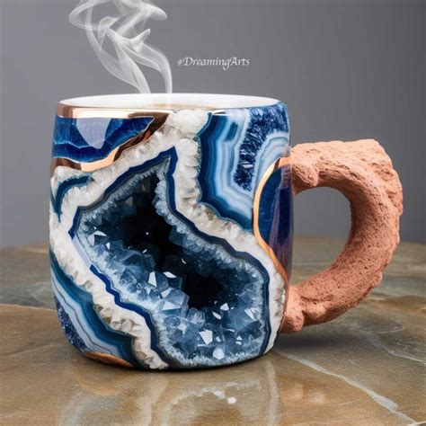 Mineral Crystal Coffee Mugs Sip Your Morning Brew In Sparkling Style