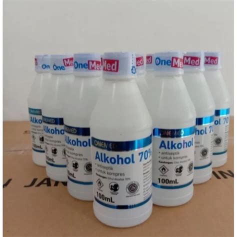 ALKOHOL 70 ONEMED 100ML HARGA 1 DUS ISI 24 PCS Lazada Indonesia