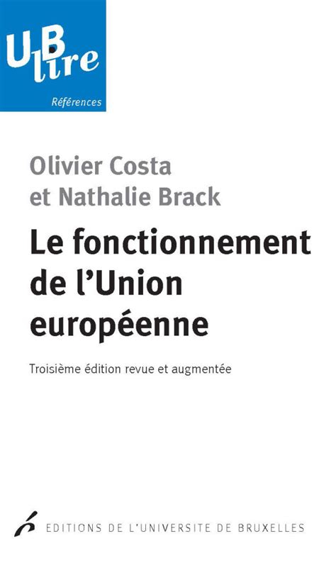 Le Fonctionnement De L Union Europ Enne Eub