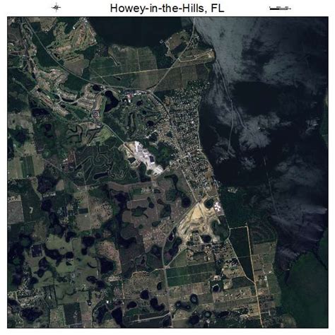 Aerial Photography Map of Howey in the Hills, FL Florida