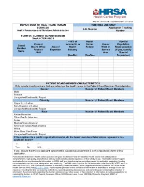 Fillable Online Bphc Hrsa Form A Health Center Program Look Alike Fax