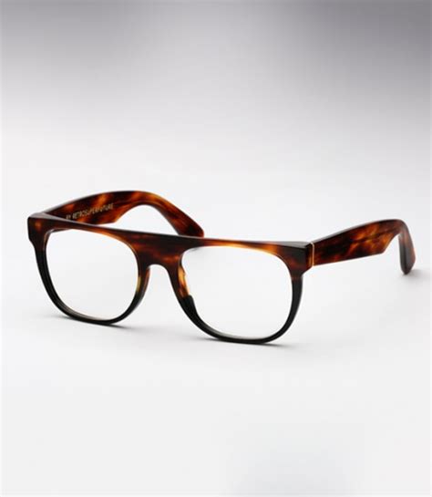 Super Flat Top Small Havana And Black Eyeglasses