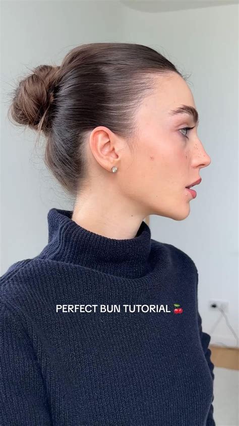 Slick Bun Tutorial Clean Hair Tutorial Slick Hair Tutorial🌸 Natural Makeup Look🌸 In 2024 Bun