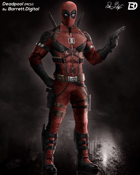 MCU Deadpool concept By Barrett Digital | Deadpool, Superhero design ...