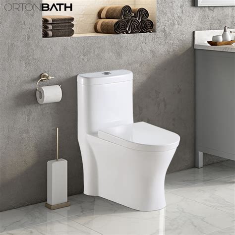 Middle East One Piece Round Bowl Toilet Ortonbath Dual Flush L Per