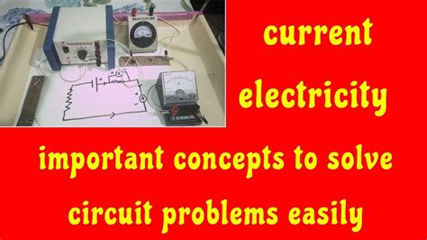 Class12 Current Electricity Important Points To Solve Numericals