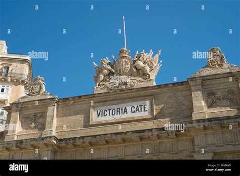 Victoria Gate In Valletta Malta Stock Photo Alamy