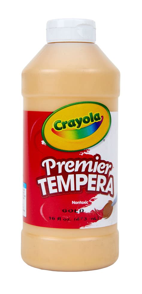 Crayola Premier Tempera Paint Pint Metallic Gold