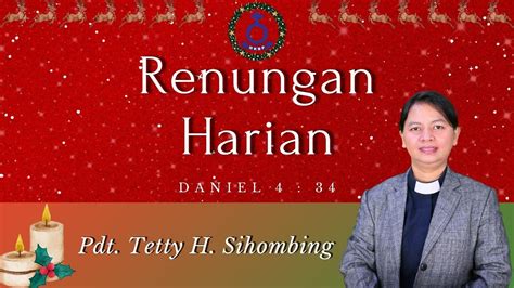 RENUNGAN HARIAN HKBP CIJANTUNG Sabtu 17 Desember 2022 YouTube