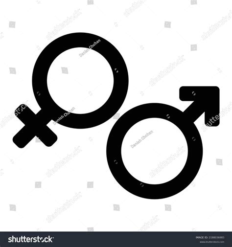 Sex Male Female Gender Vector Icon Stock Vector Royalty Free 2188036983 Shutterstock