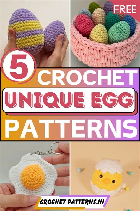 Free Crochet Egg Patterns In Different Styles And Colors