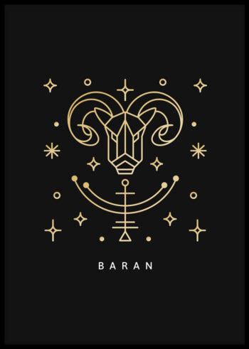 Plakat Do Sypialni Baran Znak Zodiaku Plakatomania Pl