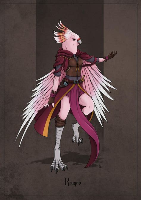 Kruqee Aarakocra Bard By Silkynoire On Deviantart Concept Art