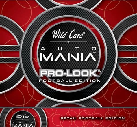 Wild Card Auto Mania Football Retail Box Case Slabstat