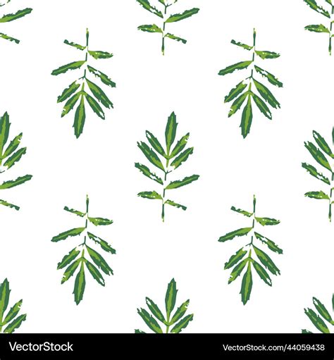 Marigold leaves seamless pattern background Vector Image