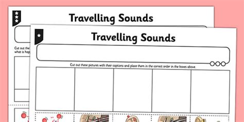 Free Travelling Sounds Worksheet Teaching Resources