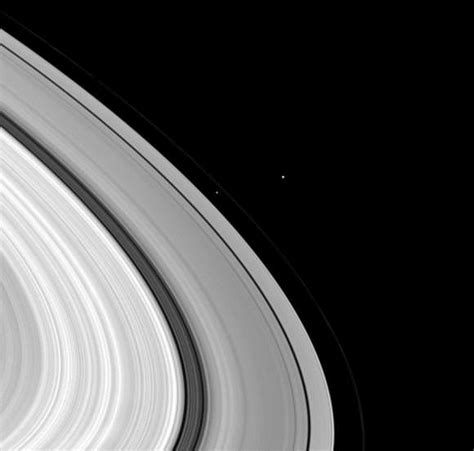 Gallery Saturn Moons Show How Not To Be Seen In Cassini Images Universe Today