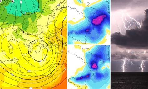 Allerta Meteo Mappe Impressionanti Per Il Maltempo Di Luned Al Sud