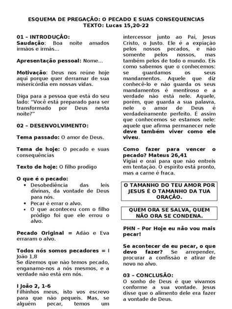 Pdf Esquema De Prega O O Pecado Dokumen Tips