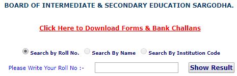 Sargodha Board Th Class Result By Roll Number Name