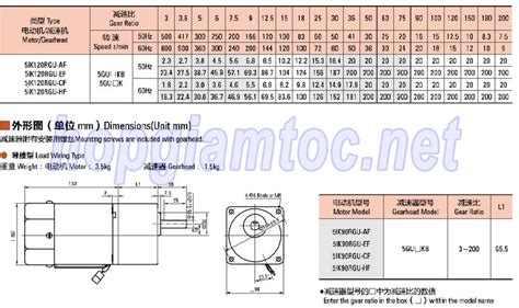 Speed Control Motor 120w 5IK120RGU CF