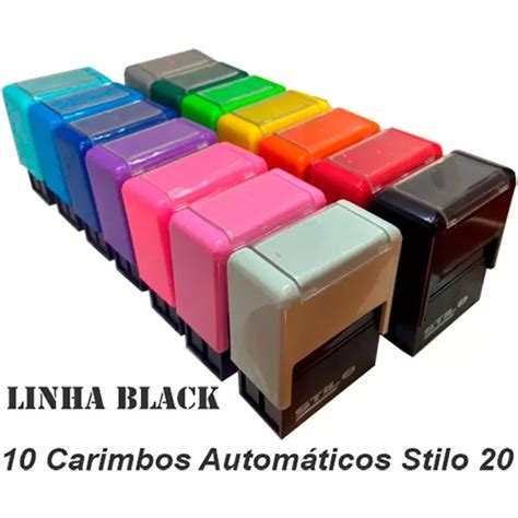 Carimbos Autom Ticos Stilo Som Carca A Linha Black