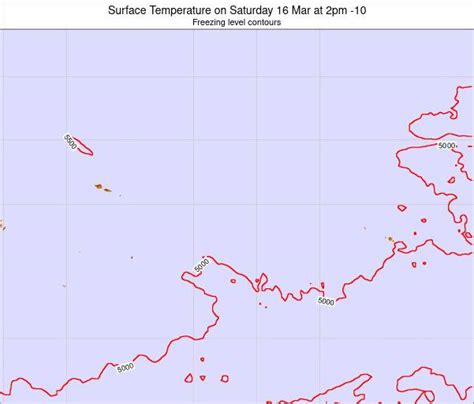 Cook Islands Surface Temperature On Wednesday 10 Mar At 8pm CKT