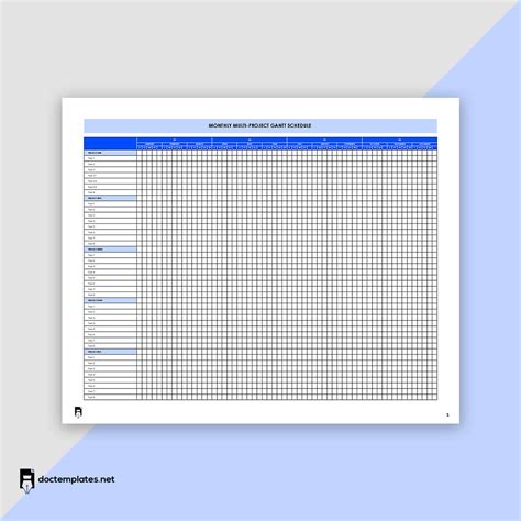 10+ FREE Editable Gantt Chart Templates