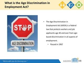 Age Discrimination In Employment Act PPT