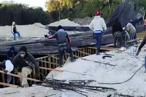 Cae Estructura De Tren Maya Sobre Trabajadores Hay Dos Heridos