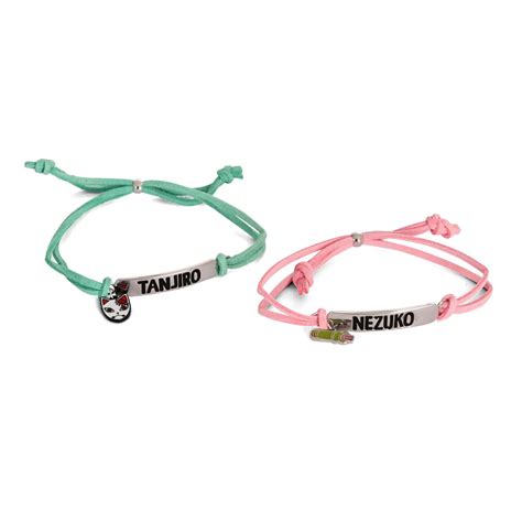 Demon Slayer Nezuko And Tanjiro Bracelets Set Of Elbenwald