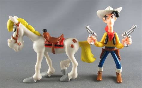 Lucky Luke Figurine Pvc Plastoy Lucky Luke Tirant Mains Jolly