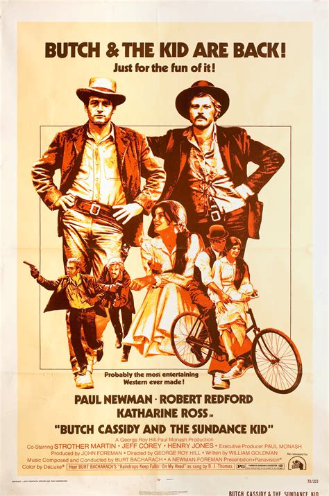 Butch Cassidy And The Sundance Kid Original R1973 Us One Sheet Movie