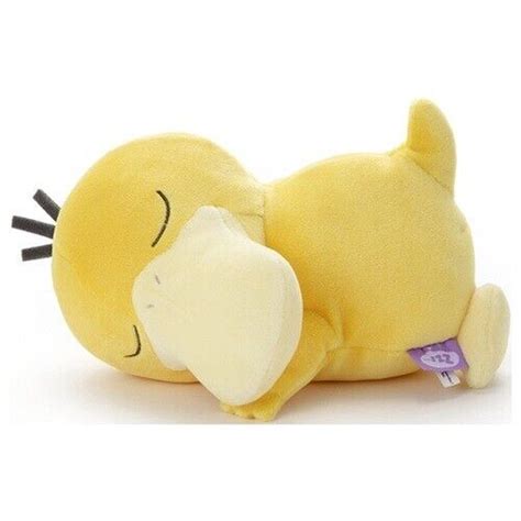 Pokemon Plush Sleeping Psyduck Stuffed Toy SUYASUYA Friend TAKARA TOMY