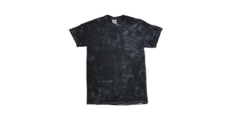 Tie Dye Crystal Wash T Shirt 1390 Black Jiffy