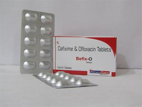 Befix O Tablet Cefixime Ofloxacin Tab Prescription Packaging Size