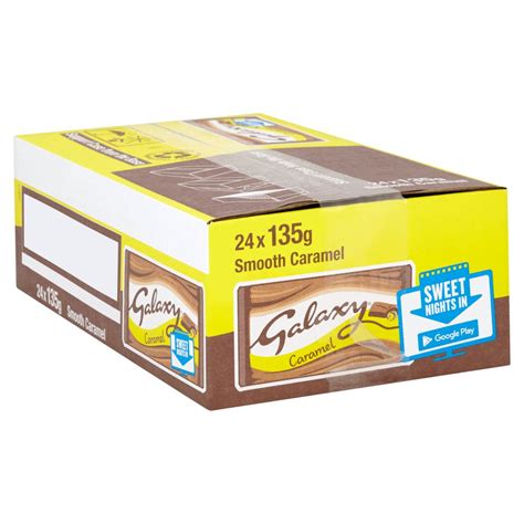 Galaxy Smooth Caramel And Milk Chocolate Block Bar Pmp 135g Box Of 24 —