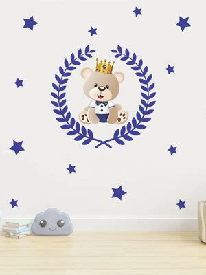 Adesivo De Parede Quarto De Menino Urso Rei Marrom Elo7