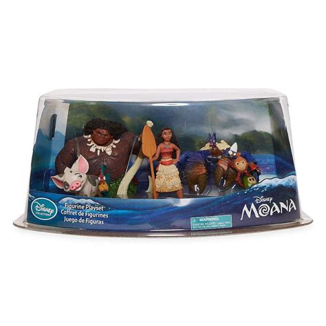 Disney Collection Moana Piece Playset Moana Maui Hei Hei Pua Tamatoa