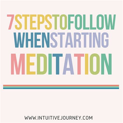 Bobs Suggested Actions To Help Develop Meditation Skills 7 Steps To