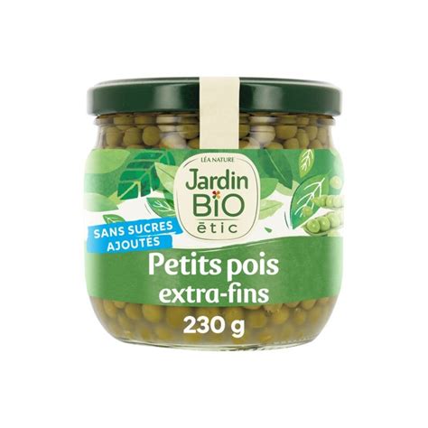 Petits Pois Extra Fins Bio Jardin Bio Etic Le Bocal De G Net Goutt