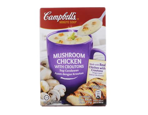 Campbell S Instant Soup Mushroom Chicken With Croutons Myaeon2go