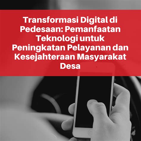 Transformasi Digital Di Pedesaan