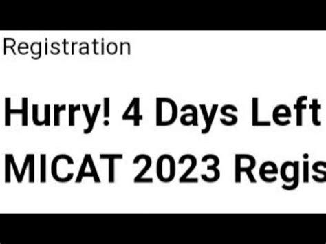 MICAT 2023 REGISTRATION CLOSED IN 4 DAYS HOW TO REGISTER EXAM ADMIT