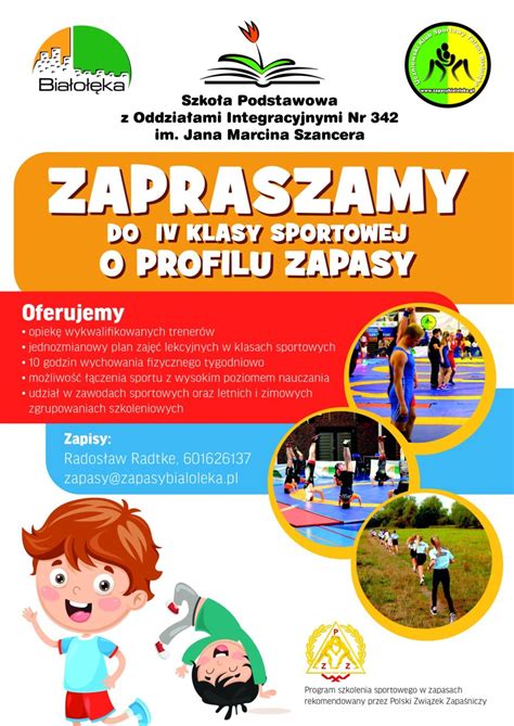 Rekrutacja Do Klasy Sportowej O Profilu Zapasy W Roku Szkolnym