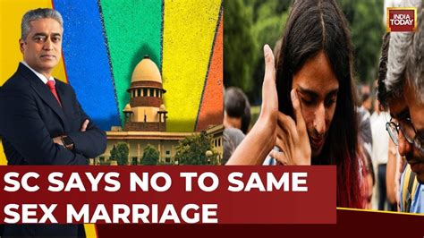 Newstoday With Rajdeep Sardesai Sc Says No To Same Sex Marriage Same