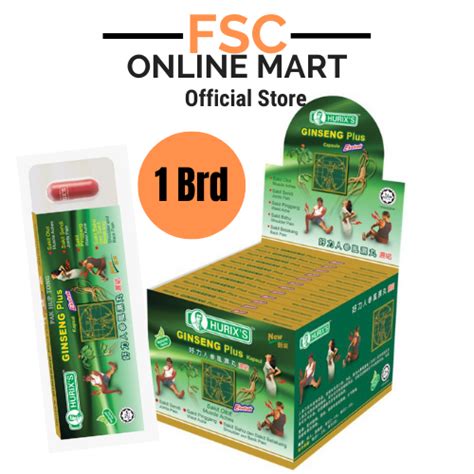 Fsc Hurix S Ginseng Plus Kapsul Ekstrak S X Blister Lazada