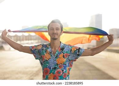 Happy Gay Man Having Fun Holding Stock Photo Shutterstock