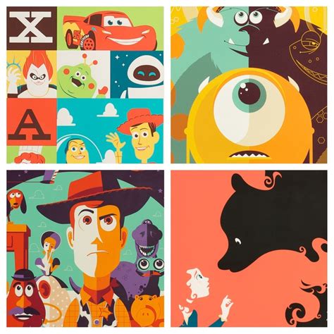 Pixar Screen Print Details Tom Whalen Michael De Pippo And Dave